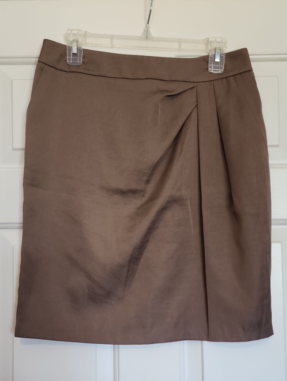 Classic Pleated Brown Women's Skirt